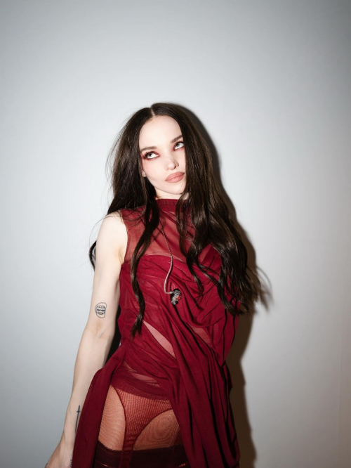 Dove Cameron in red at Wembley Show, June 2025 9