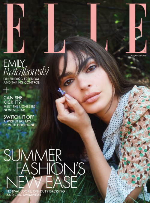 Emily Ratajkowski for Elle UK, July/August 2025