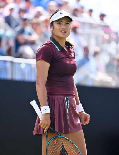 Emma Raducanu at Eastbourne Open Match, June 2025