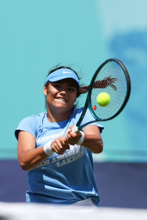 Emma Raducanu at Eastbourne Practice, June 2025