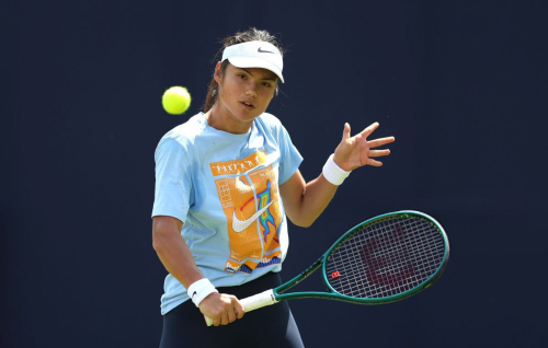 Emma Raducanu at HSBC Practice in London, June 2025 1
