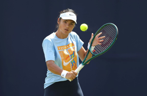 Emma Raducanu at HSBC Practice in London, June 2025 6