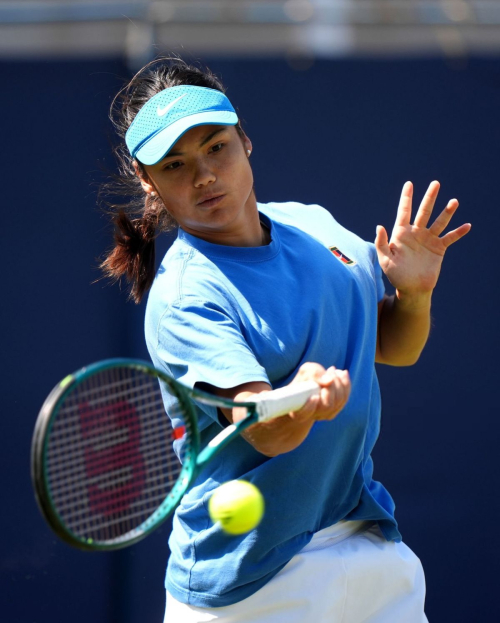 Emma Raducanu Practice Session Eastbourne, June 2025