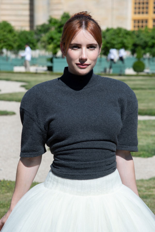 Emma Roberts at Jacquemus Show at PFW, June 2025 2