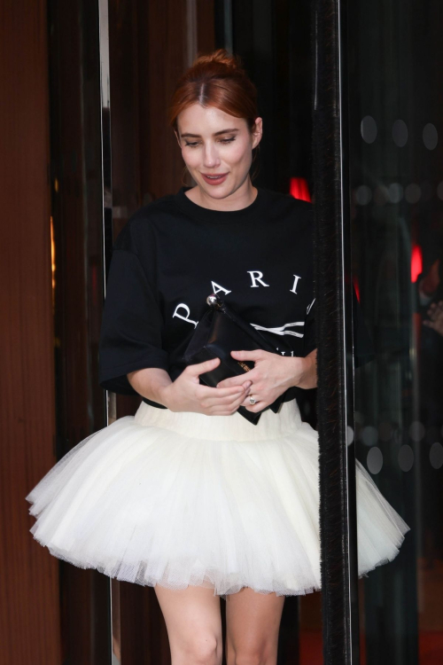 Emma Roberts Leaves Dinner at Royal Monceau, June 2025 1