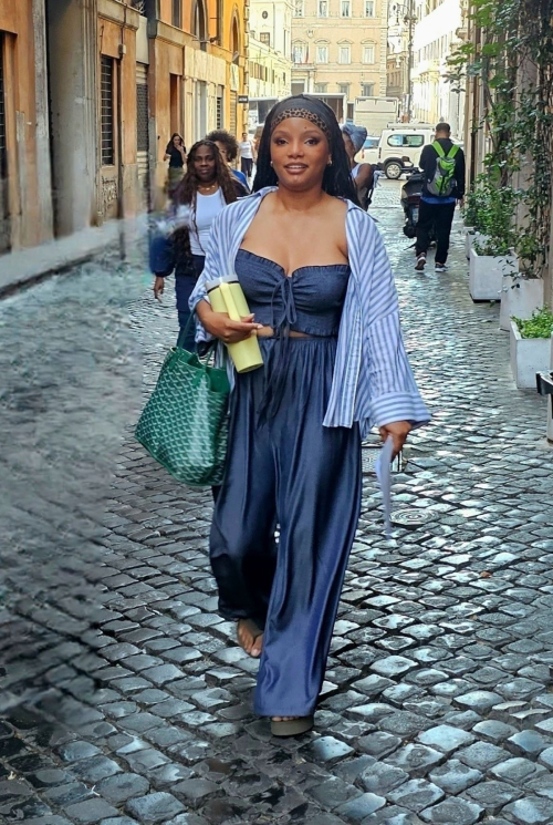 Halle Bailey Films Upcoming Movie in Rome, June 2025 1