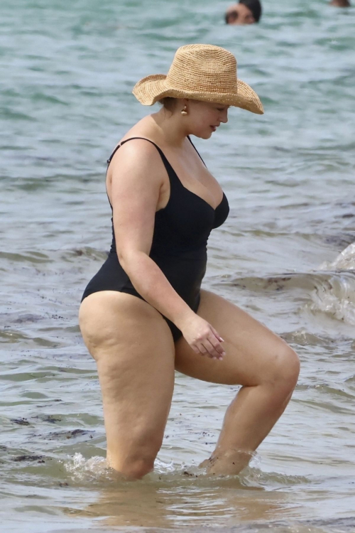 Iskra Lawrence in Swimsuit at Miami Beach, June 2025