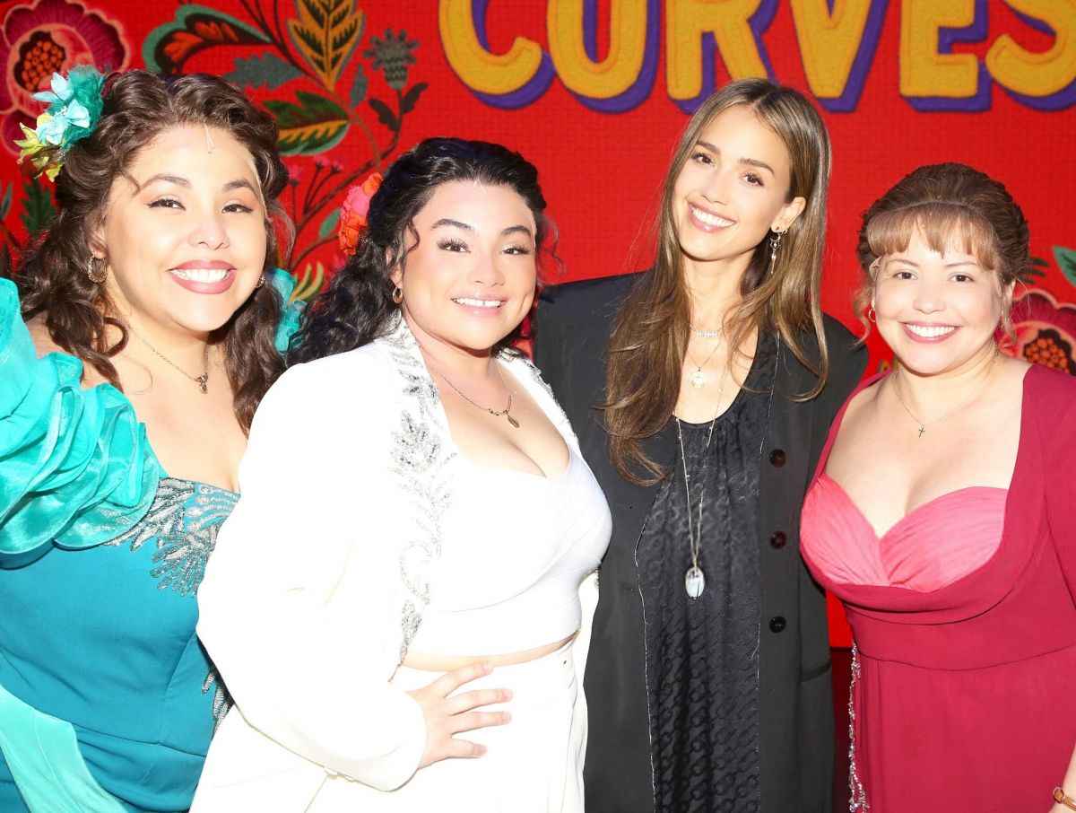 Jessica Alba Backstage at Real Women Have Curves, June 2025
