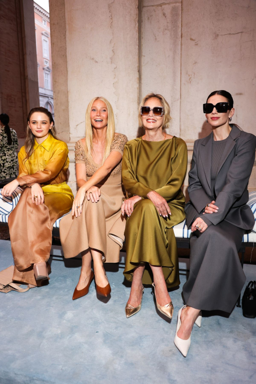 Joey King, Gwyneth Paltrow, Sharon Stone, Hayley Atwell at Max Mara Cruise Show, June 2025