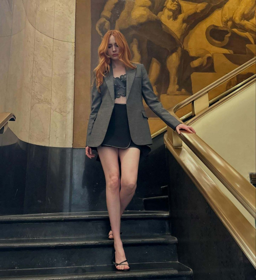Karen Gillan in Short Skirt in New York, June 2025 3