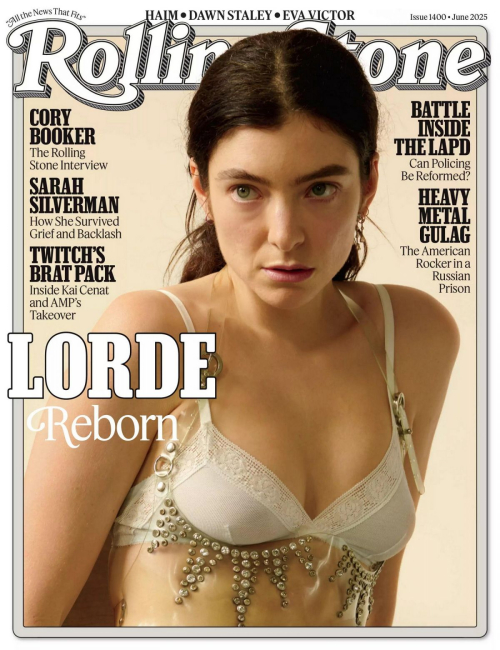 Lorde in Rolling Stone Magazine spread, June 2025