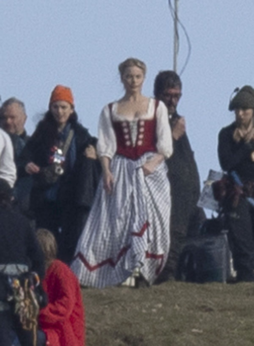 Margot Robbie on Set of Wuthering Heights, March 2025