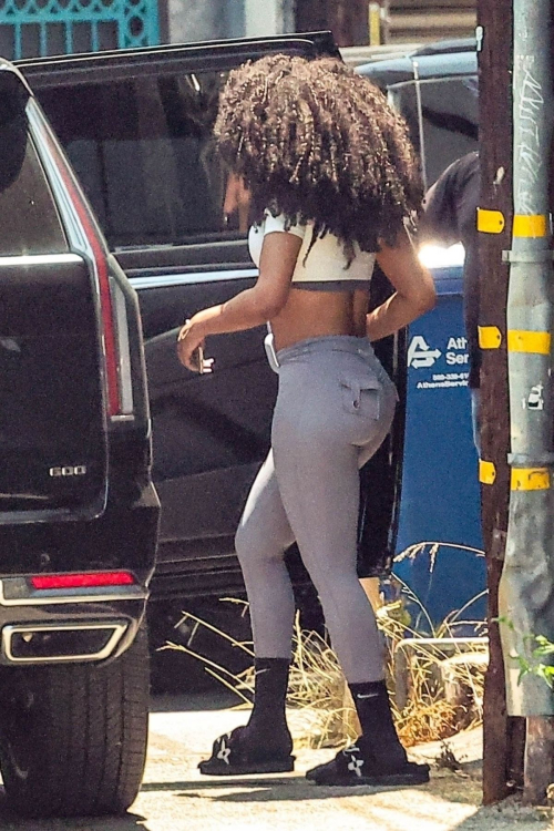 Megan Thee Stallion Leaving Gym in Los Angeles, June 2025
