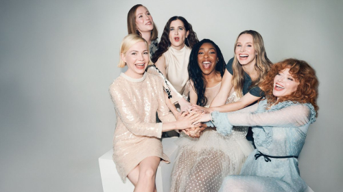 Natasha Lyonne Kristen Bell in THR Roundtable, June 2025 7