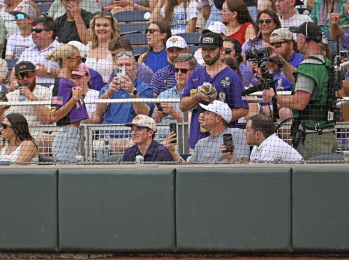 Olivia Dunne at NCAA College World Series vs Arkansas, June 2025 1