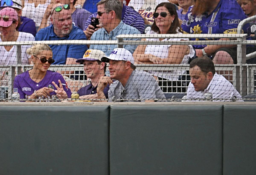 Olivia Dunne at NCAA College World Series vs Arkansas, June 2025 2