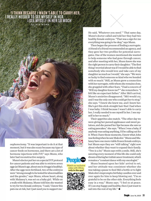 Olivia Munn in People Magazine Feature, June 2025 2