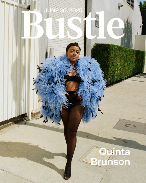 Quinta Brunson for Bustle Magazine Cover, June 2025