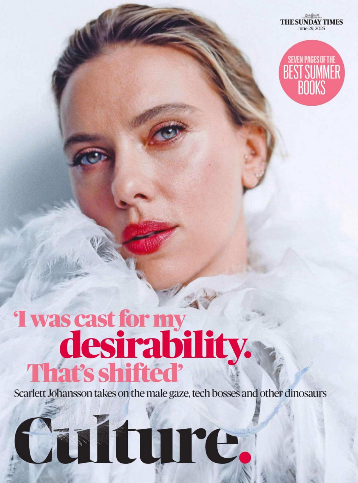 Scarlett Johansson in Sunday Times Culture, June 2025
