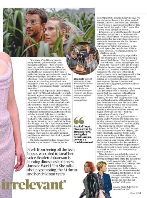 Scarlett Johansson in Sunday Times Culture, June 2025 2
