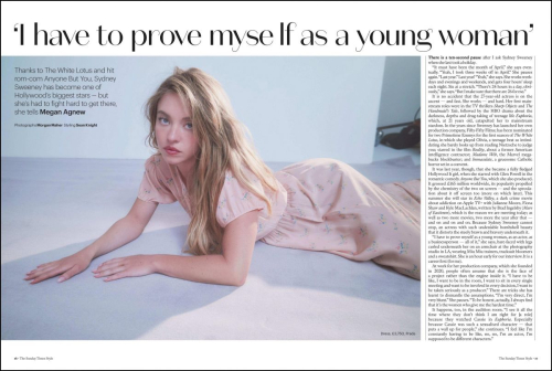 Sydney Sweeney in The Sunday Times Style, May 2025 1