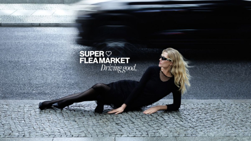 Toni Garrn for Super Flea Market, June 2025 1