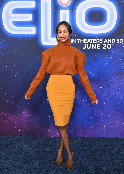 Zoe Saldana at Elio Premiere El Capitan Theatre, June 2025