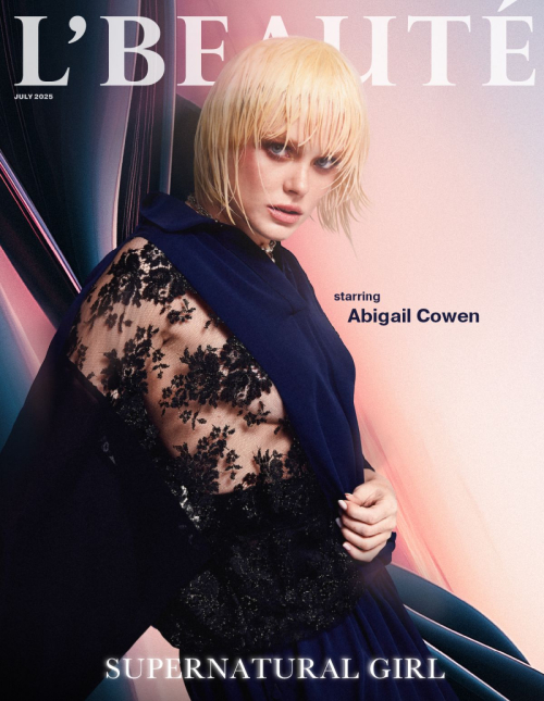 Abigail Cowen for L’Beaute Magazine Cover, July 2025