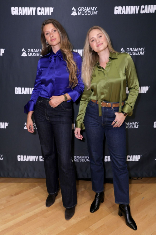 Alyson and AJ Michalka at Grammy Camp Burbank, July 2025