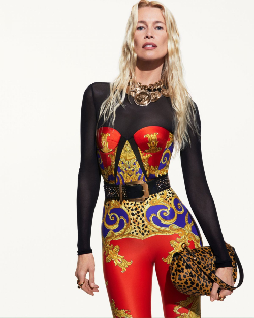 Amber Valletta, Claudia Schiffer, Kate Moss and Kristen McMenamy for Versace 2025 Campaign 3