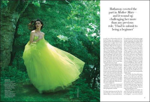 Anne Hathaway in Vogue US Editorial, August 2025 1