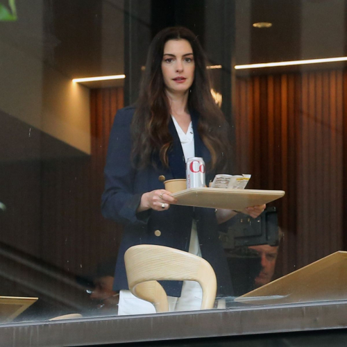 Anne Hathaway on Devil Wears Prada 2 Set July 2025 2