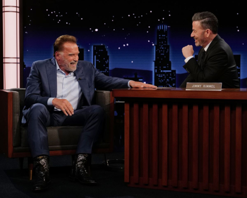 Arnold Schwarzenegger on Jimmy Kimmel Live, June 2025 4