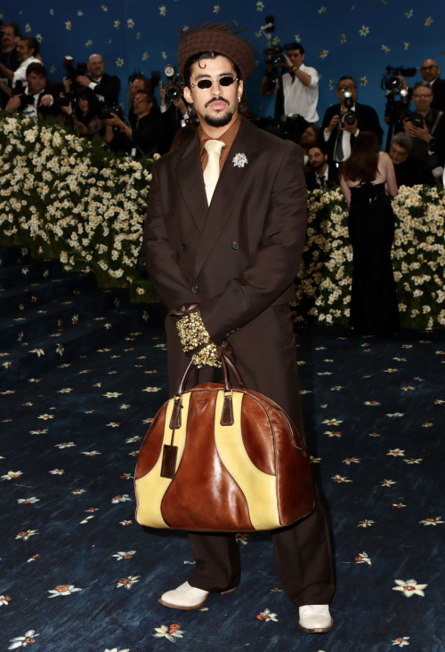 Bad Bunny at Met Gala Black Style Exhibition, May 2025 4