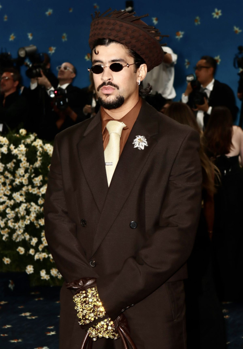 Bad Bunny at Met Gala Black Style Exhibition, May 2025 6