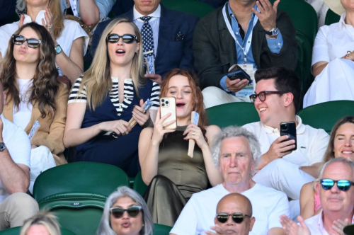 Cara Delevingne and Joey King at Wimbledon, July 2025 2
