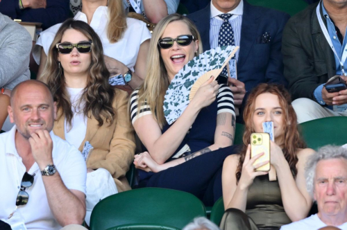 Cara Delevingne and Joey King at Wimbledon, July 2025 3