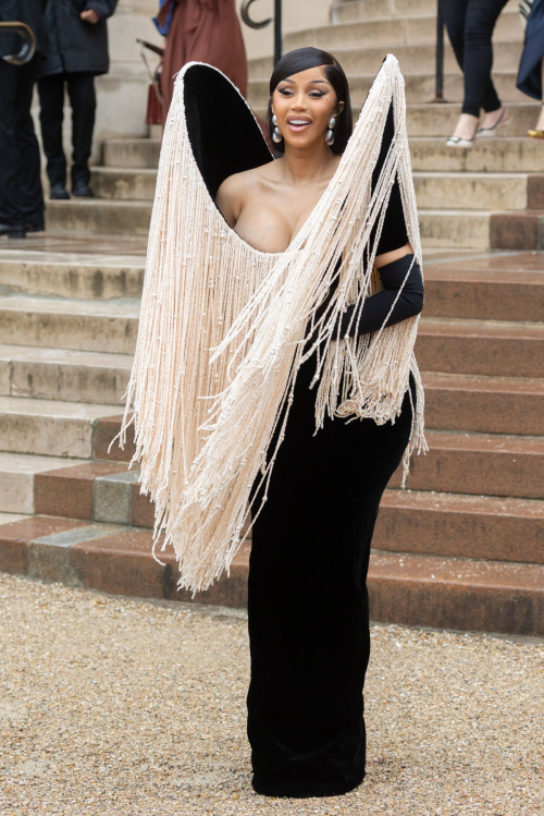 Cardi B at Schiaparelli couture Paris, July 2025