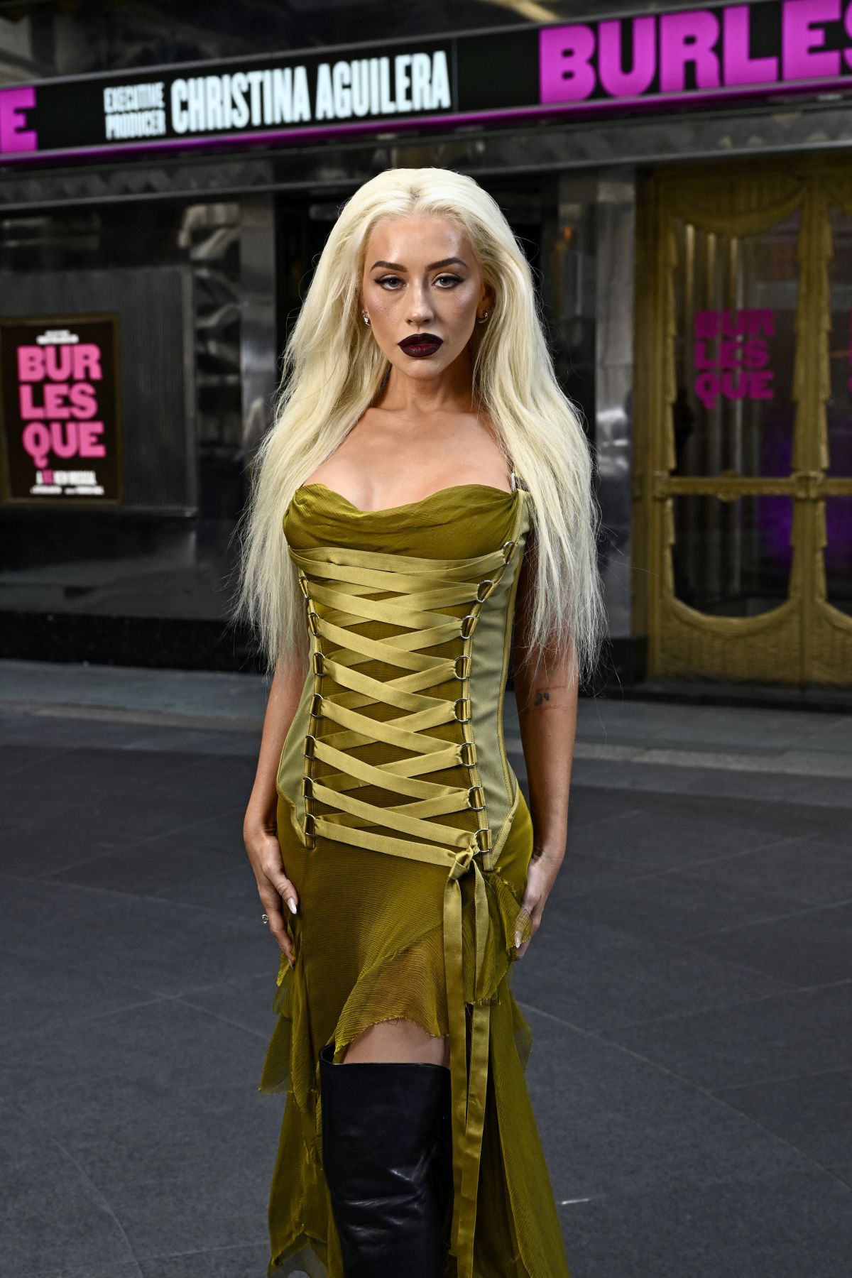 Christina Aguilera at Burlesque photocall in London
