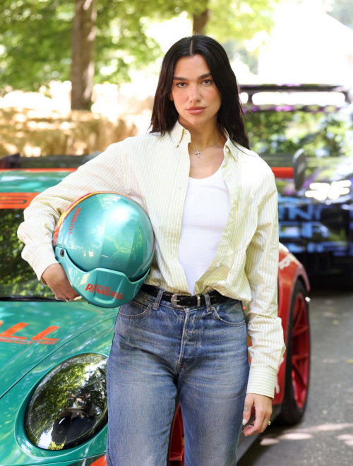Dua Lipa at Goodwood Festival of Speed, July 2025