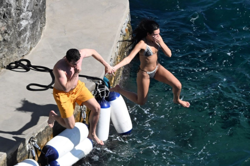 Dua Lipa in Bikini with Callum Turner in Amalfi, June 2025 1