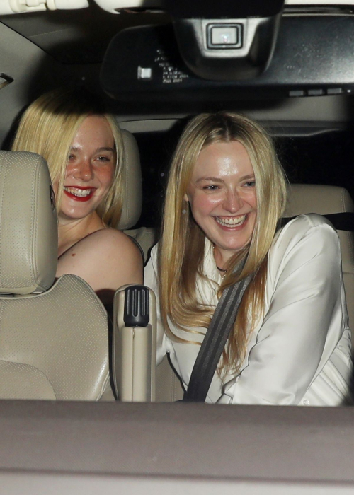 Elle and Dakota Fanning Leave Dinner in Santa Monica, July 2025 6