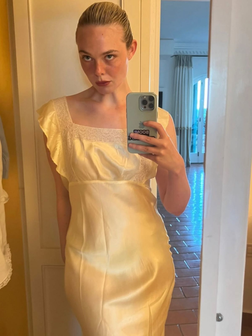 Elle Fanning Soft Glam Instagram Pics, July 2025