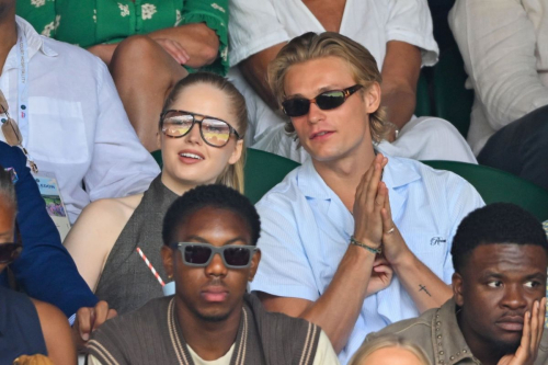 Ellie Bamber at Wimbledon tennis match, July 2025 1
