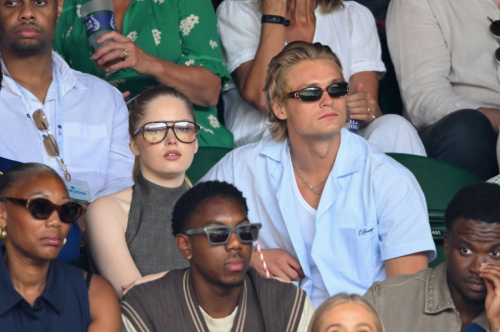 Ellie Bamber at Wimbledon tennis match, July 2025 2