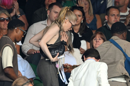 Ellie Bamber at Wimbledon tennis match, July 2025 4