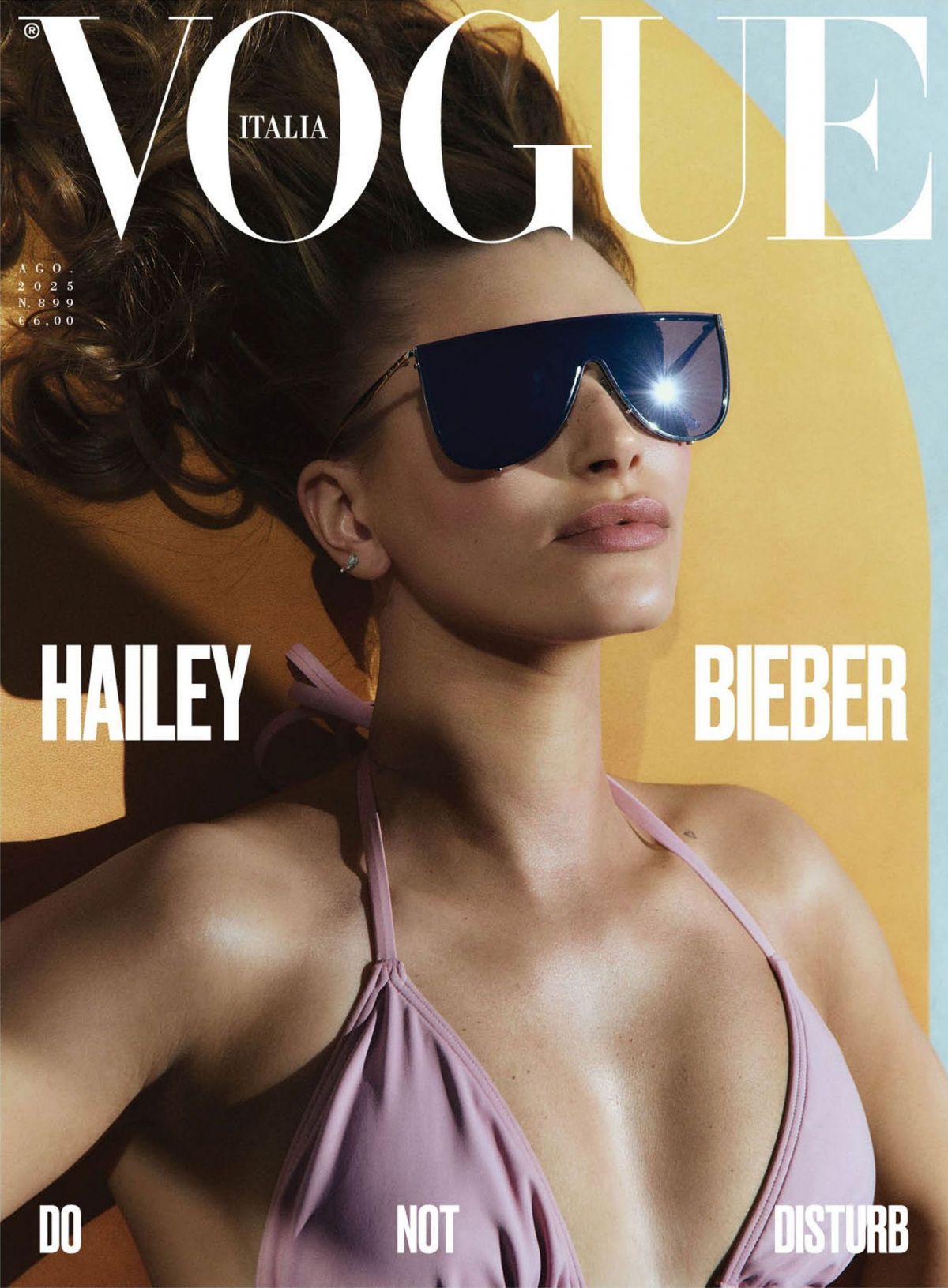 Hailey Bieber stuns on Vogue Italy cover, Aug 2025