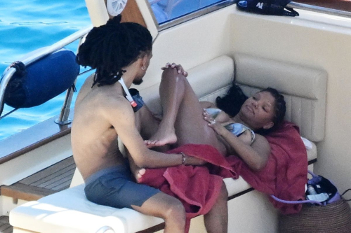 Halle Bailey in Bikini at Boat Day in Positano, June 2025 2