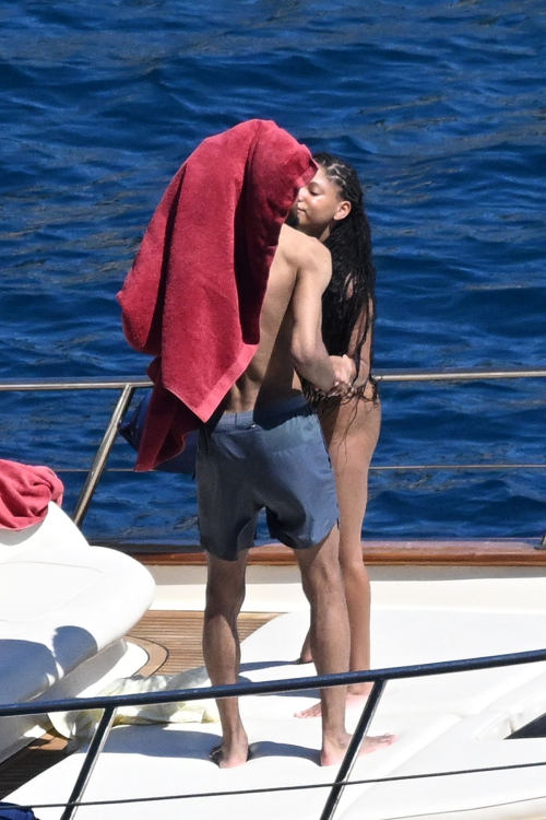 Halle Bailey in Bikini at Boat Day in Positano, June 2025 4