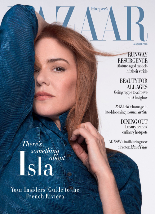 Isla Fisher stuns for Harper’s Bazaar, August 2025